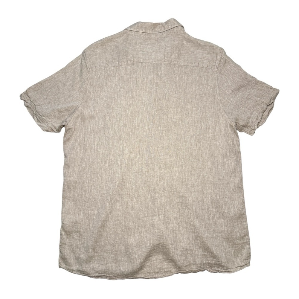 Bruno Positano Camp Shirt Men Large Washable Linen - Picture 2 of 4